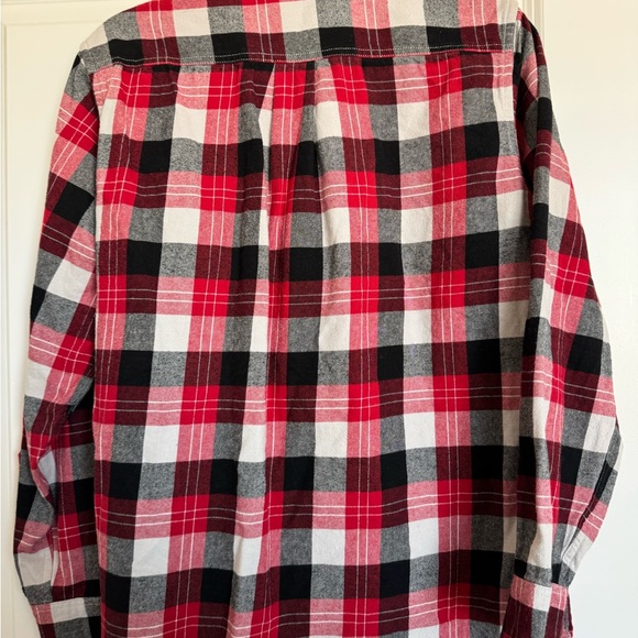 Eddie Bauer Men's Red Plaid Shirt - Picture 2 of 3